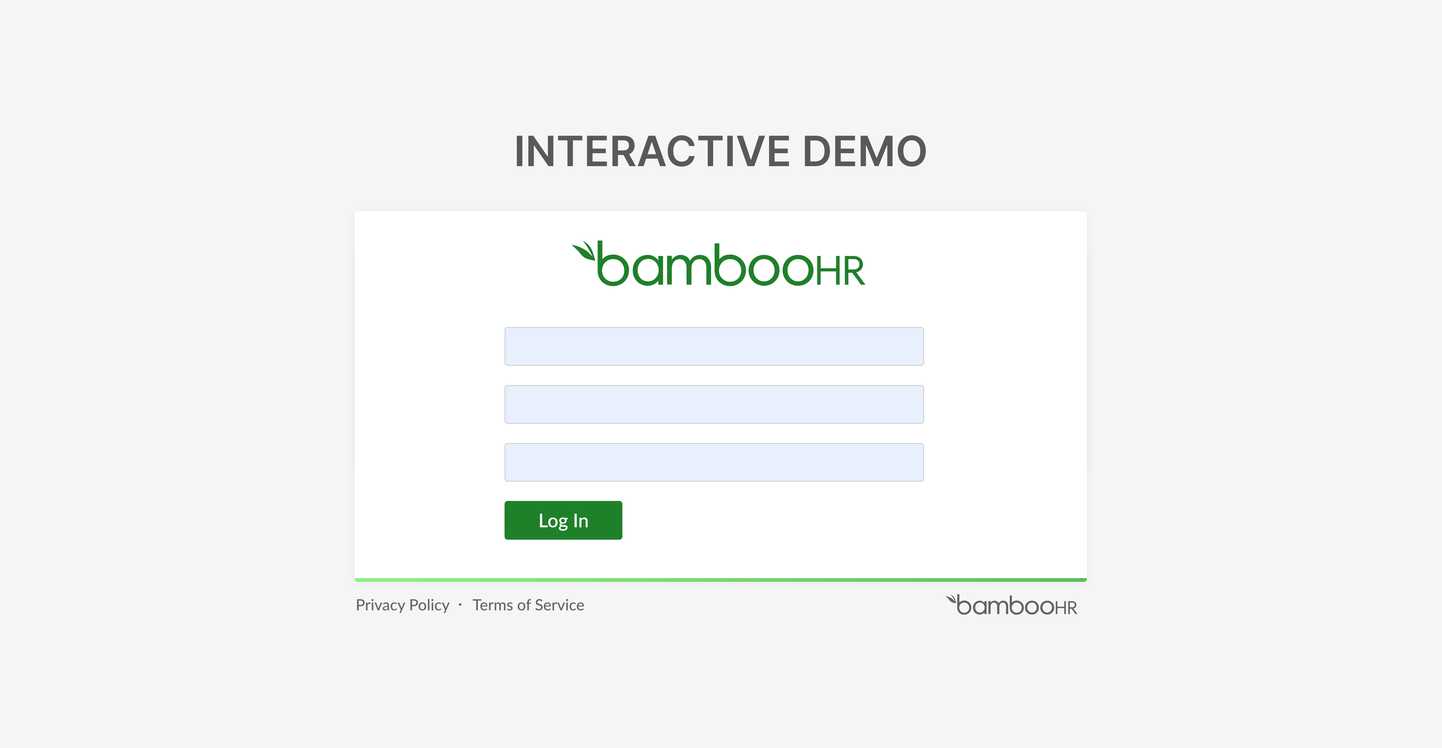 BambooHR Interactive Demo